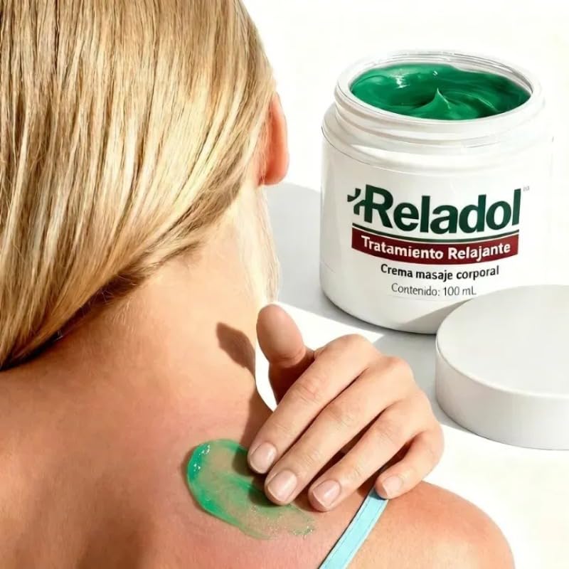 Reladol™ Crema para Alivio Muscular y Articular – Efecto Frío/Calor con Aloe Vera, Mentol y Avena – Recuperador Muscular – Acción Rápida y Pieles Sensibles – Fabricado en España