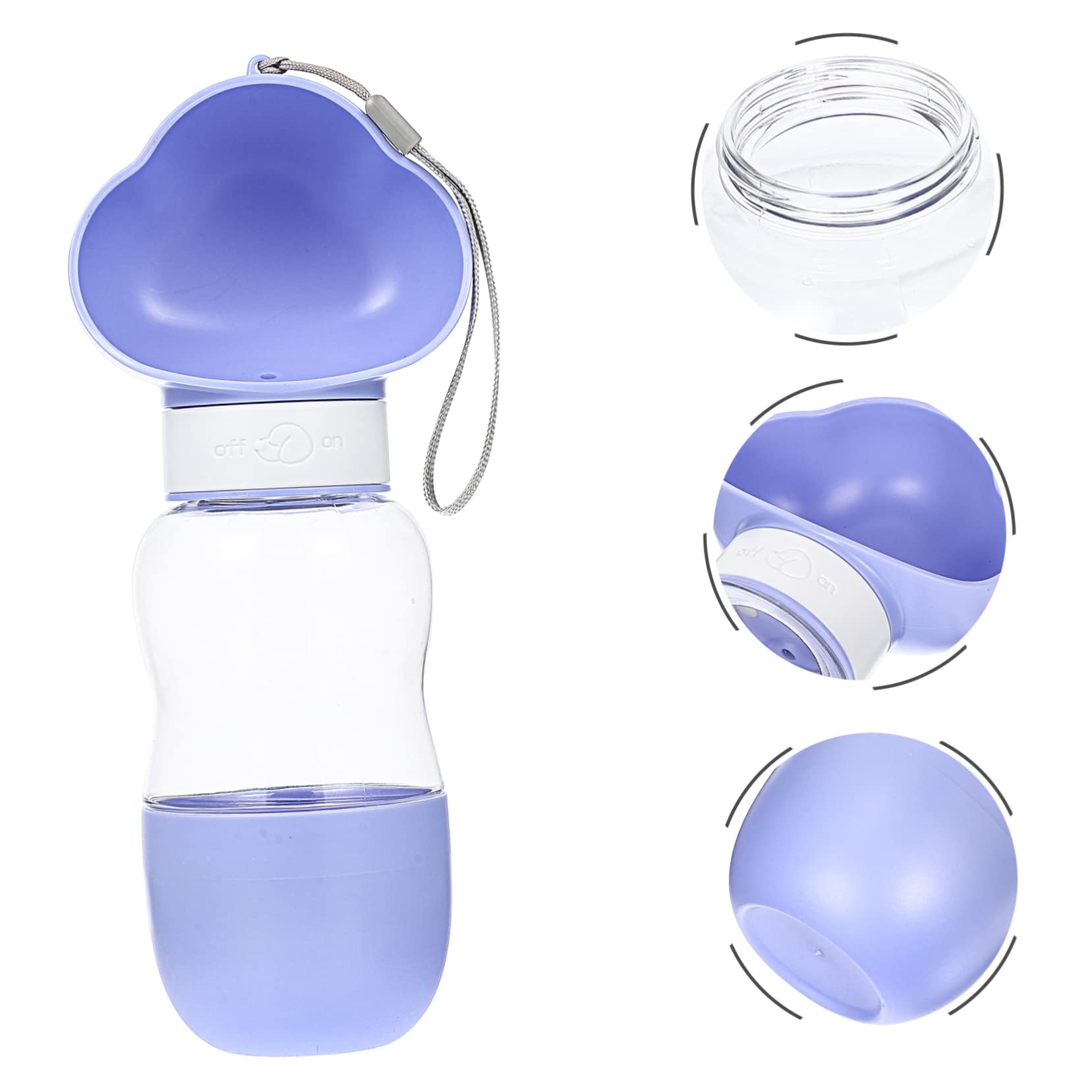 minkissy 5stücke Trinkflasche Für Hunde Tragbare Wasserflasche Mit Auslaufsicherem Design Für Unterwegs Camping Und Outdoor-aktivitäten -frei Bequem Für Welpen Und Kleine Hunde
