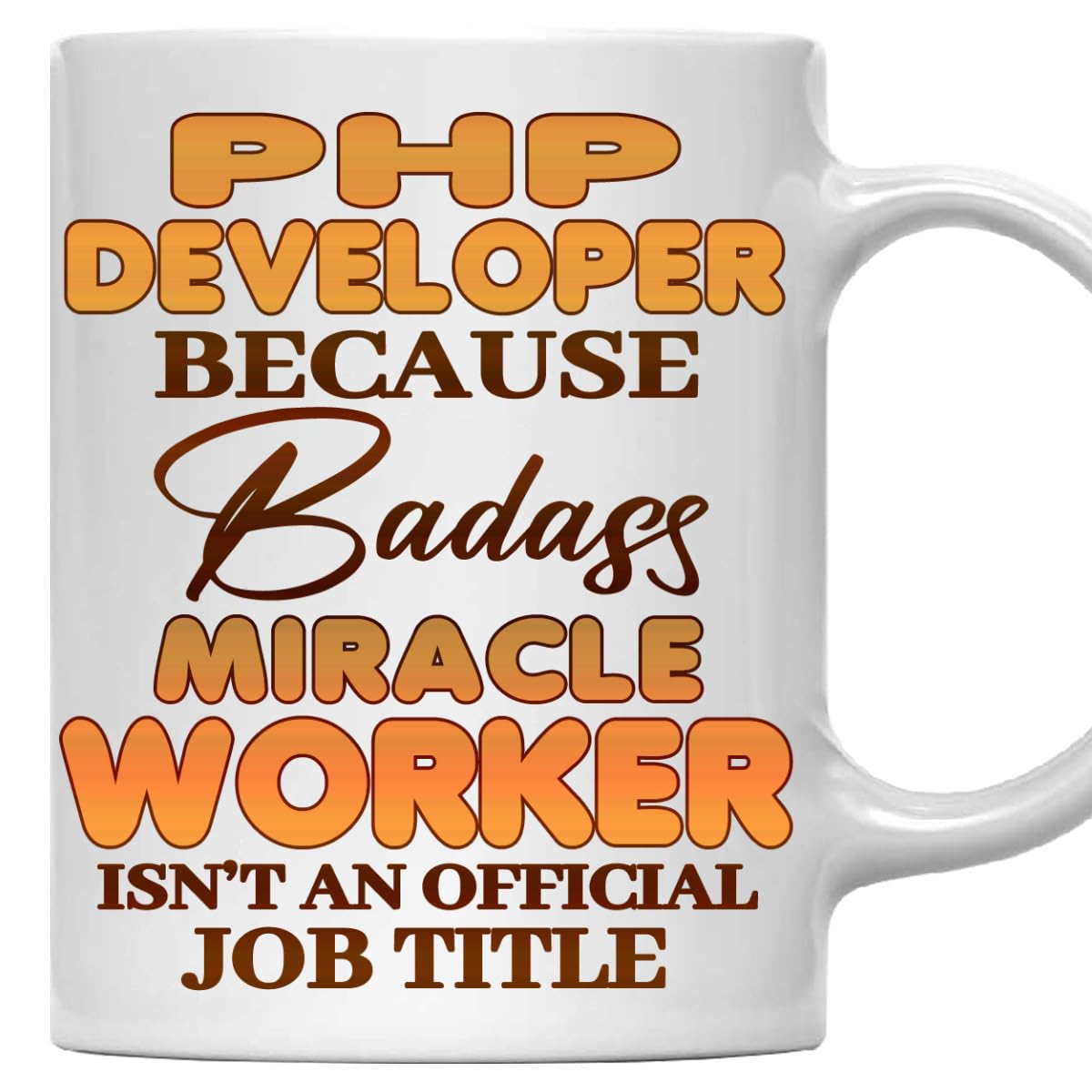 MONIZILUCKY Php Developer Mug - Gift For Php Developer - 11oz White Ceramic Coffee Mug for Office, Coworkers, Retired, Retirement, Birthday, Thanksgiving, Christmas