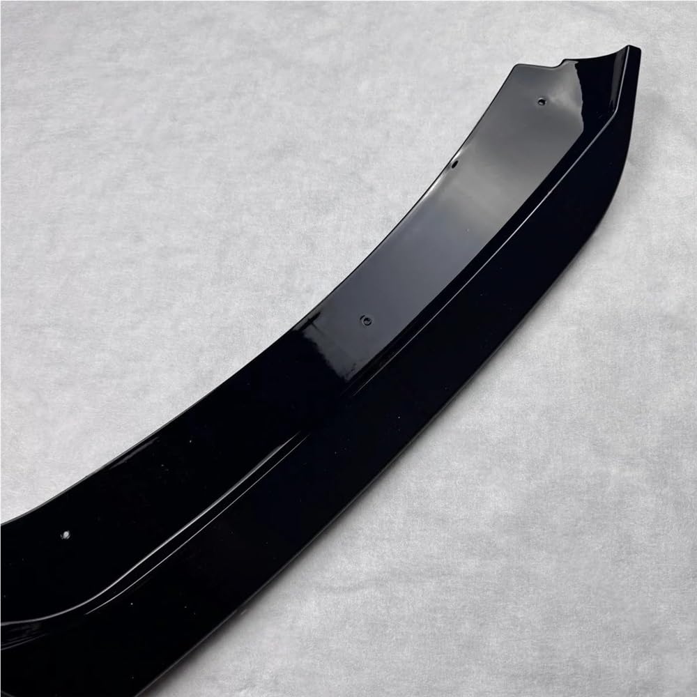 Kompatybilny z Seat Leon 5F MK3 MK3.5 2012-2019 3 sztuk Maxton Style przedni spojler zderzaka Spoiler Splitter Tuning dyfuzor akcesoria czarny błyszczący(MK3 Gloss Black)