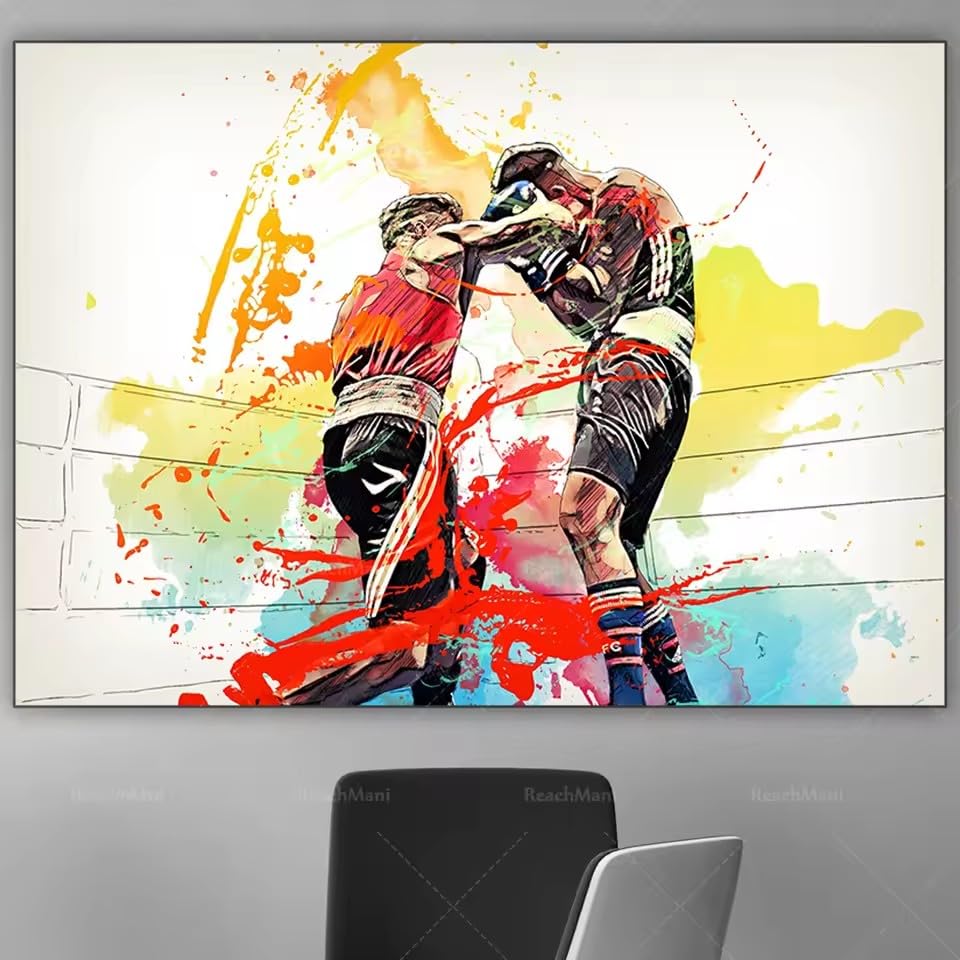 Toile de boxe MAIMANG 40x60cm affiche décorative sans cadre pour salle de ring - 2