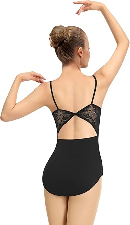 Women Lace Ballet Dance Leotard Adult Dancewear