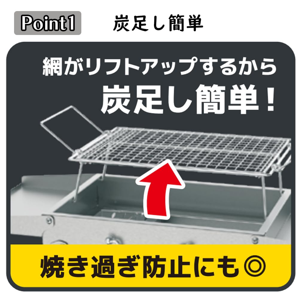 バーベキュー コンロ 折りたたみ 炭 BBQ 鉄板 ステンレス アウトドア 楽天市場】網＆鉄板焼OK バーベキューコンロ 折りたたみ