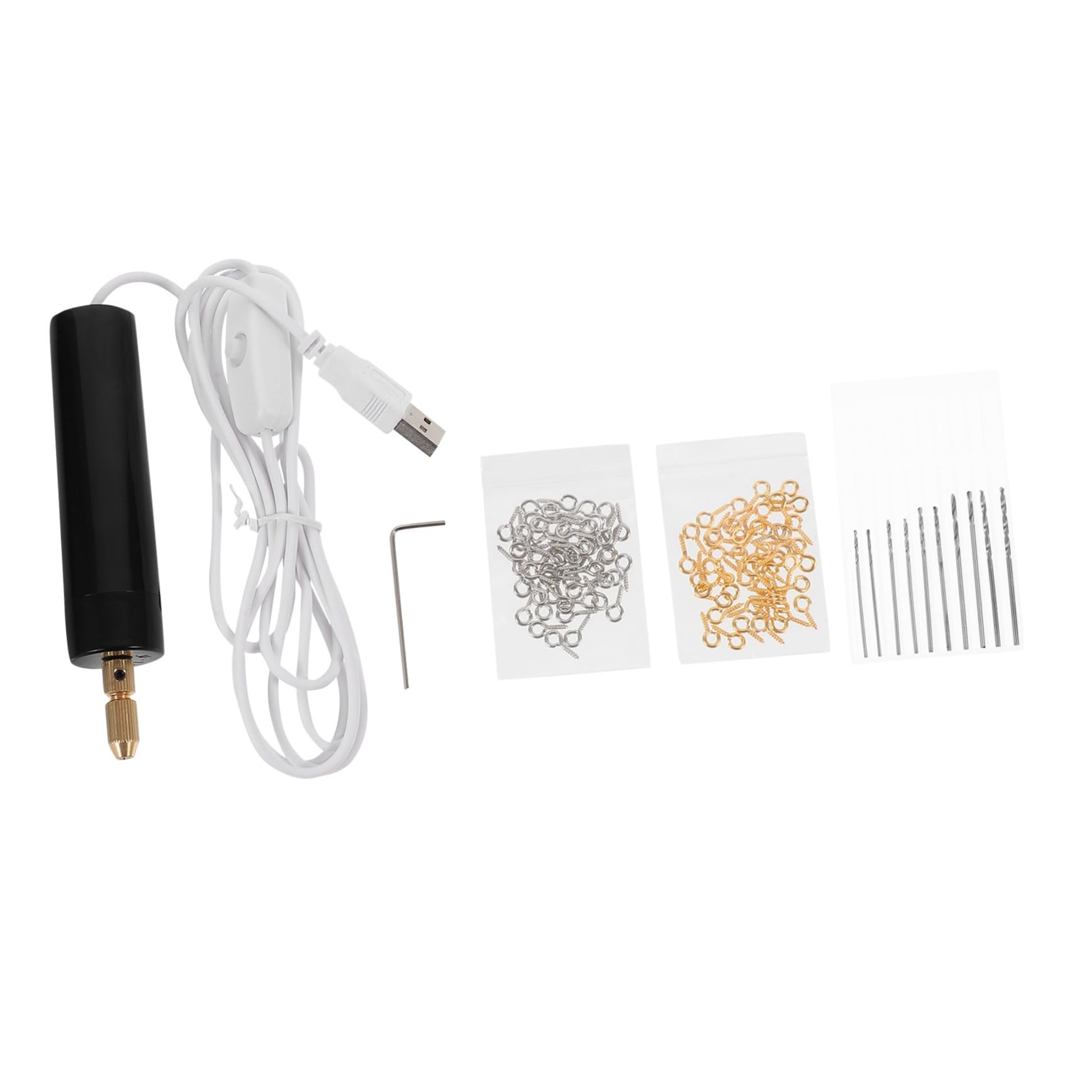 LALAFINA 1Set Mini Electric Hand Drill for Jewelry Making Portable Electric Drill for Crafting Beading and Projects for Precision Drilling