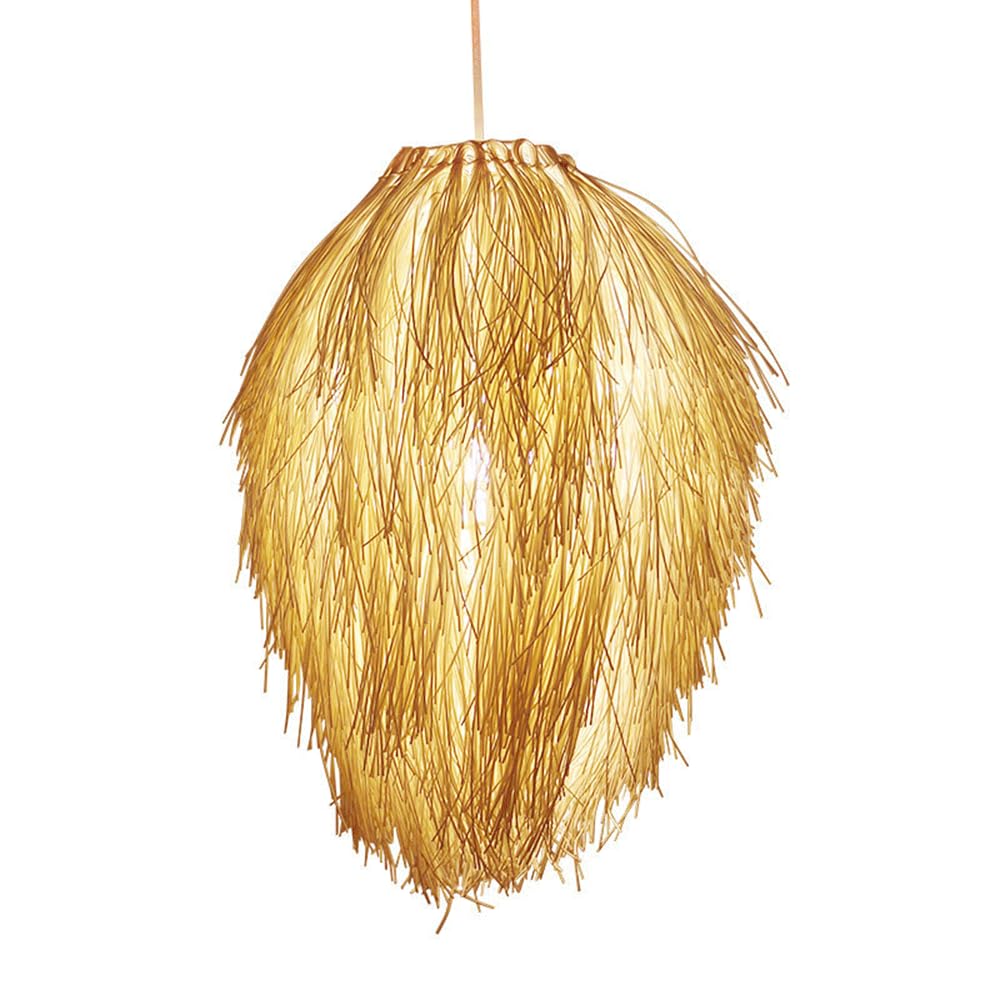 Braided lampshade, Simple Bamboo and Rattan Pendant