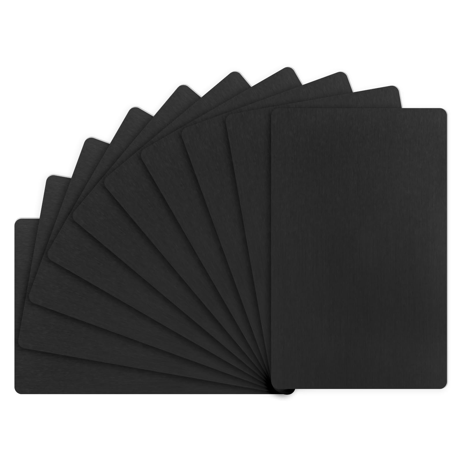 M METERXITY 10-Pack Anodized Aluminium Laser Engraved Mount Metal Plate 3x2x0.04 Inch Engraver Blank Anodized Aluminum Sheets for DIY Laser Printing/