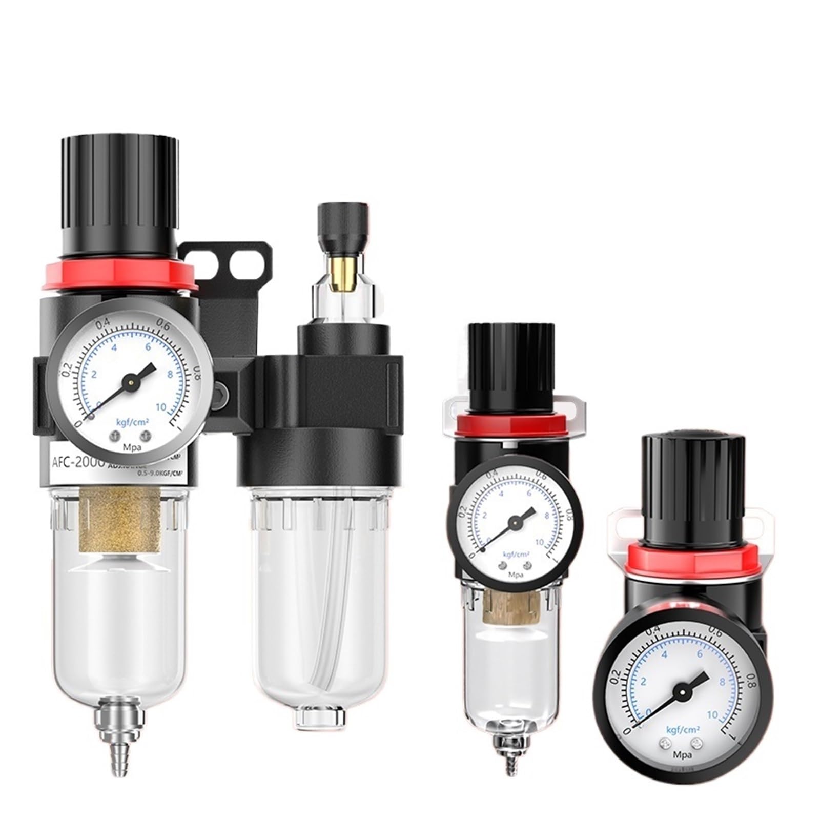 Processeur source d'air filtre compresseur et régulateur pneumatique