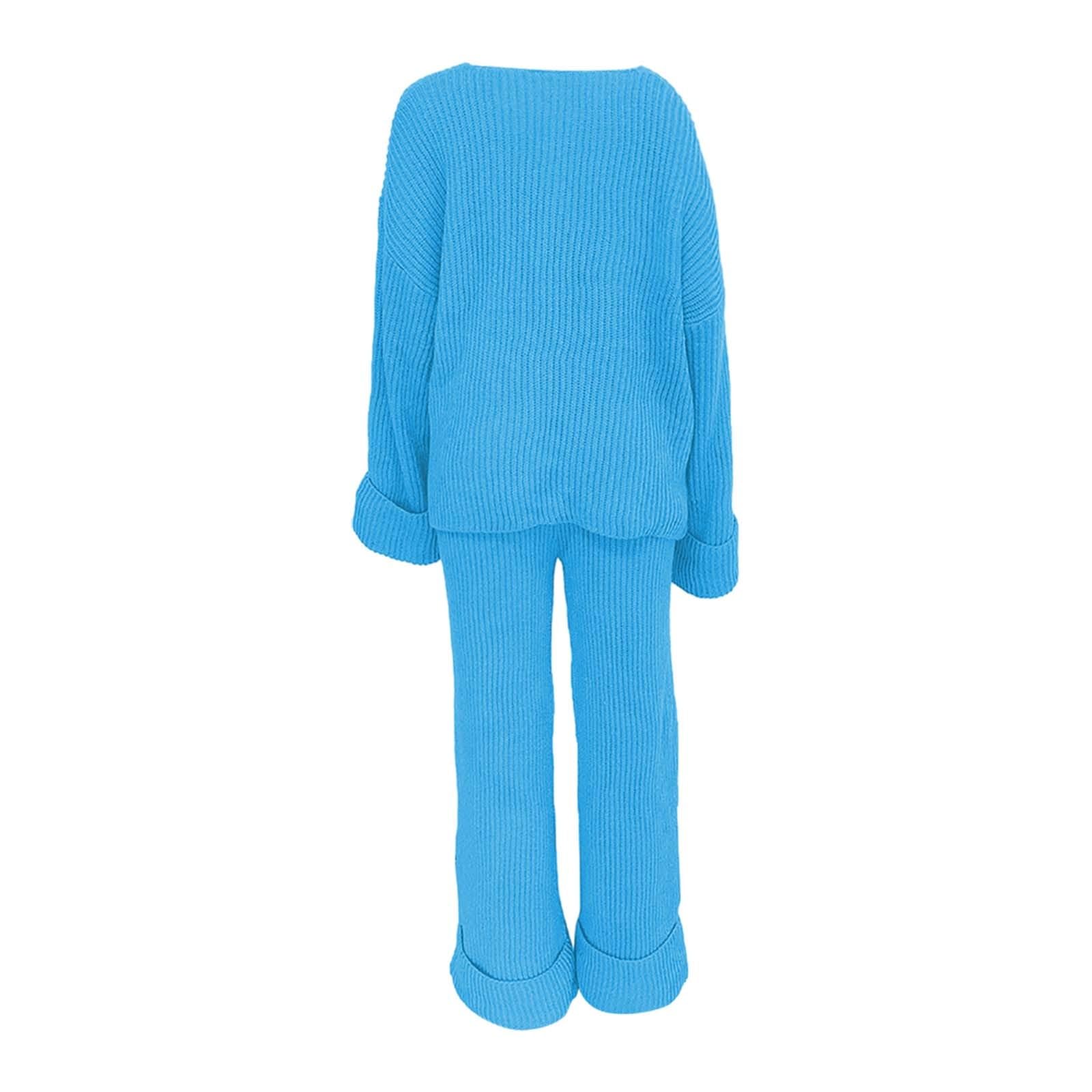 2 Teiler Damen Elegant Hausanzug Sommerlicher Hosenanzug Jogginganzug Lässige Trainingsanzug Zweiteiler Sommer 2 2 Loungewear Set Outfit Oberteil Und Hose Freizeit