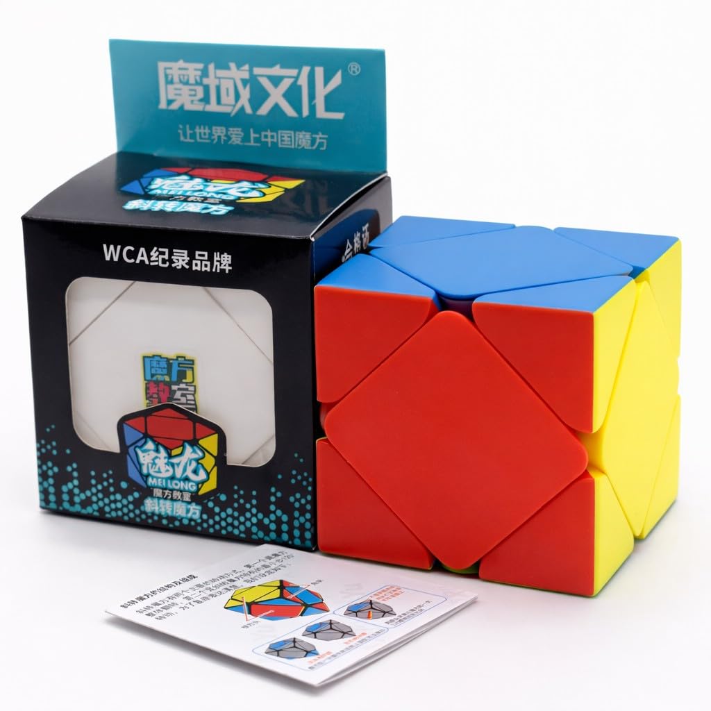 Kiditos MoYu Meilong Cubing Classroom Skewb Cube Stickerless Speed Cube Magic Cube Puzzle