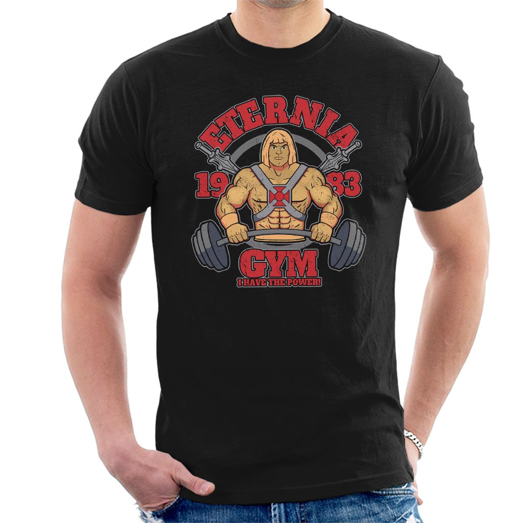 He Man Eternia Gym Men's T-Shirt Black