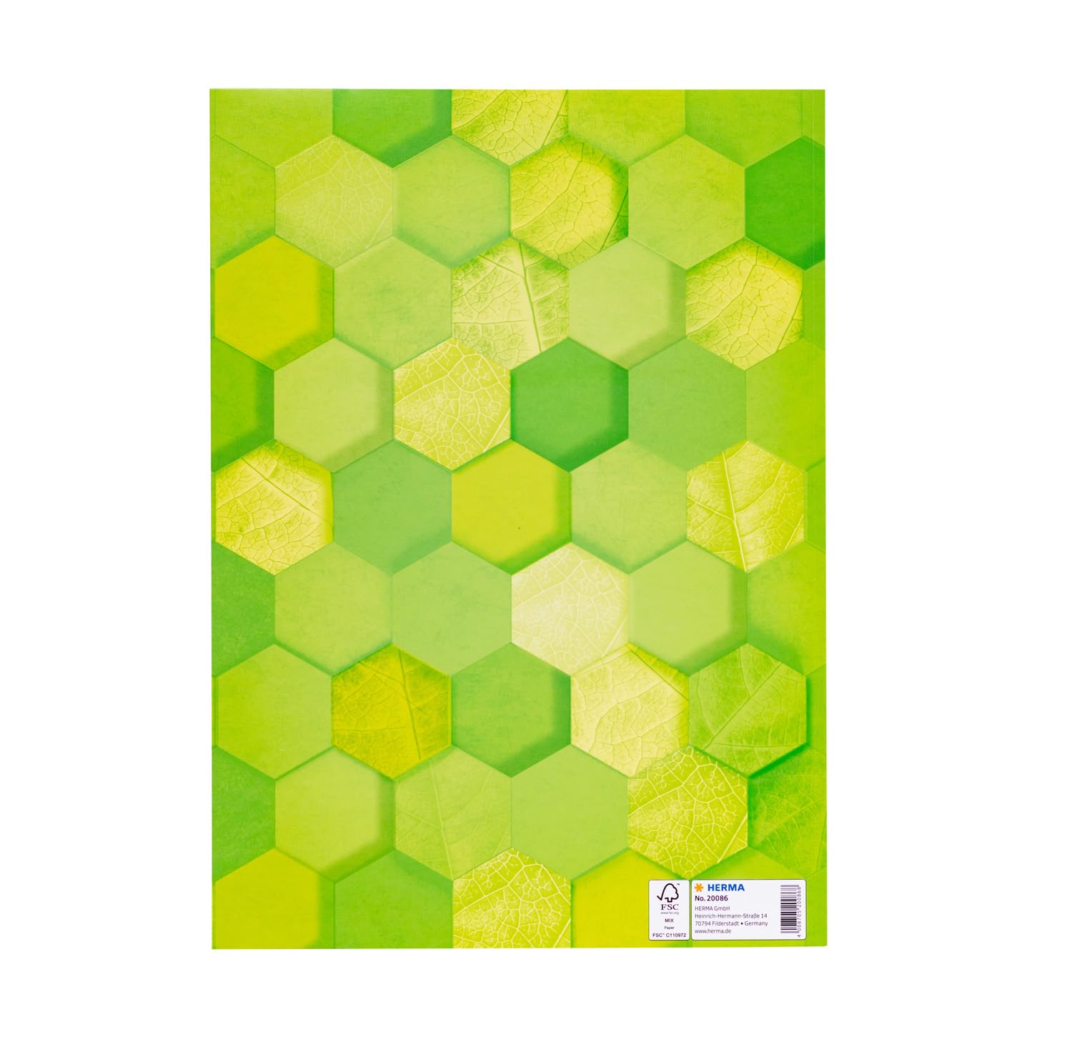 HERMA 20086 Notebook Cover A4 Cardboard Light Green, Pack of 10 - Image 2