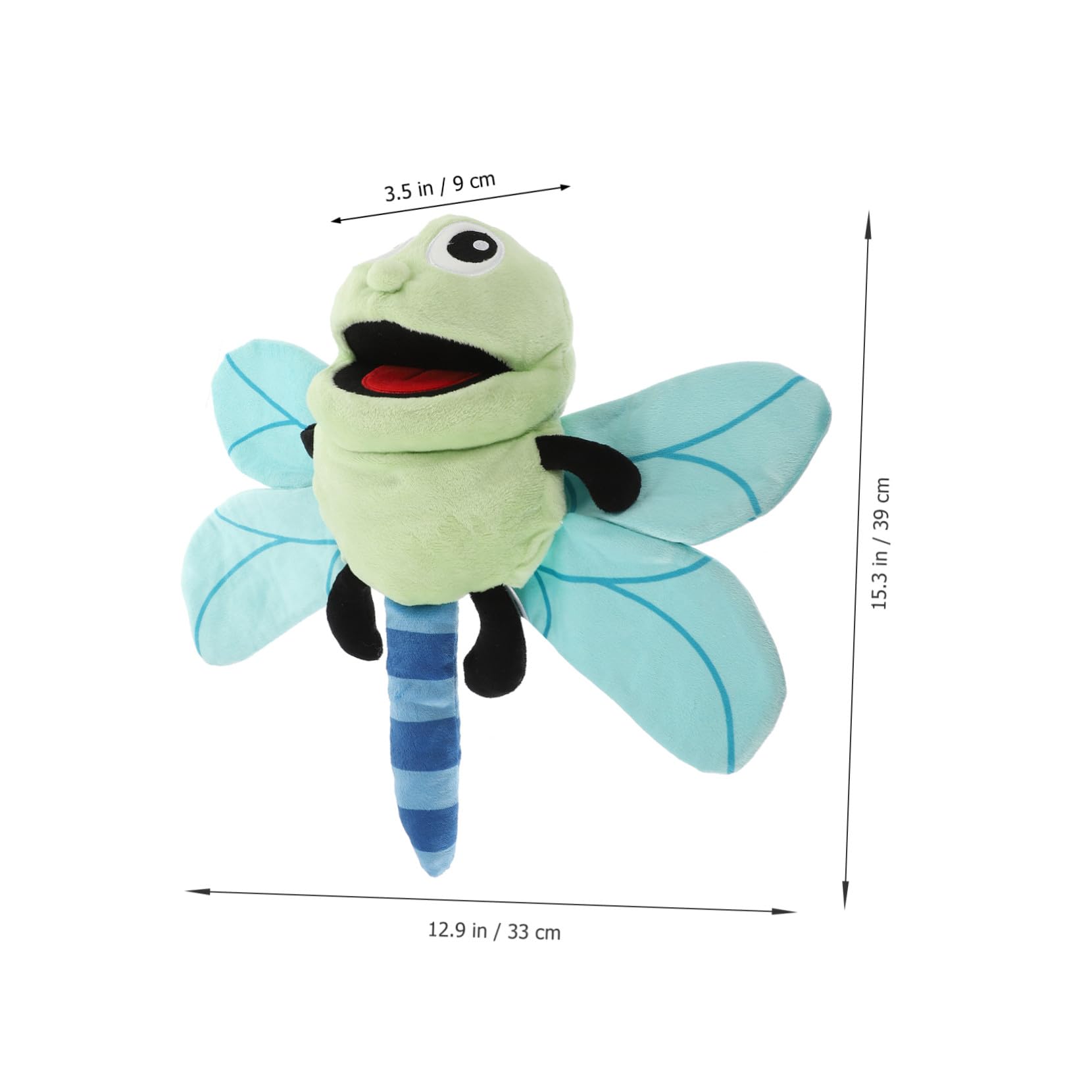 Marioneta de Mano de Libélula de Peluche para Niños, 1
