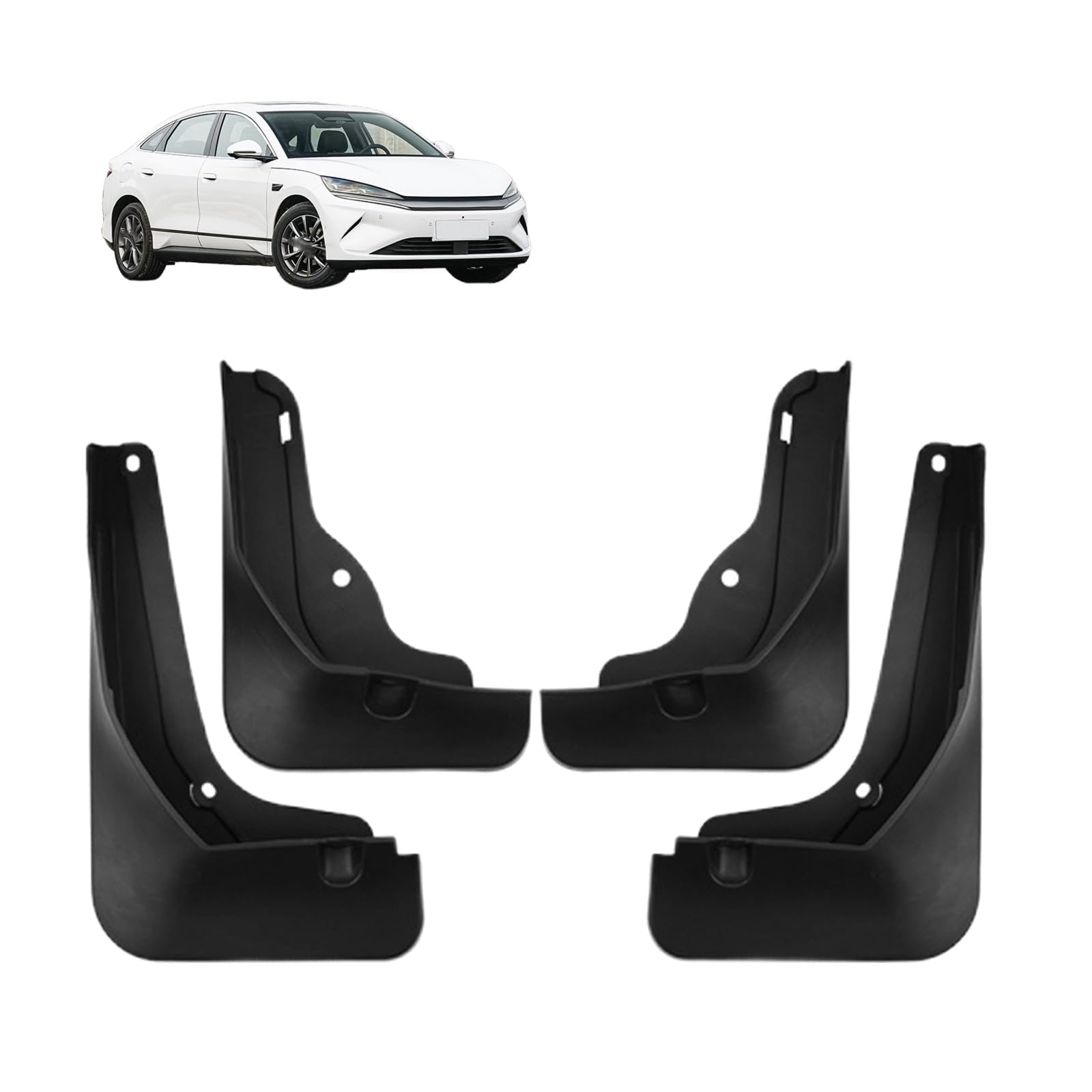 NYSLDSCO 4Pcs Premium Mud Flaps for BYD Qin L EV 2025 Front and Rear Splash Guards Durable Mudguards Protection Against Road Debris