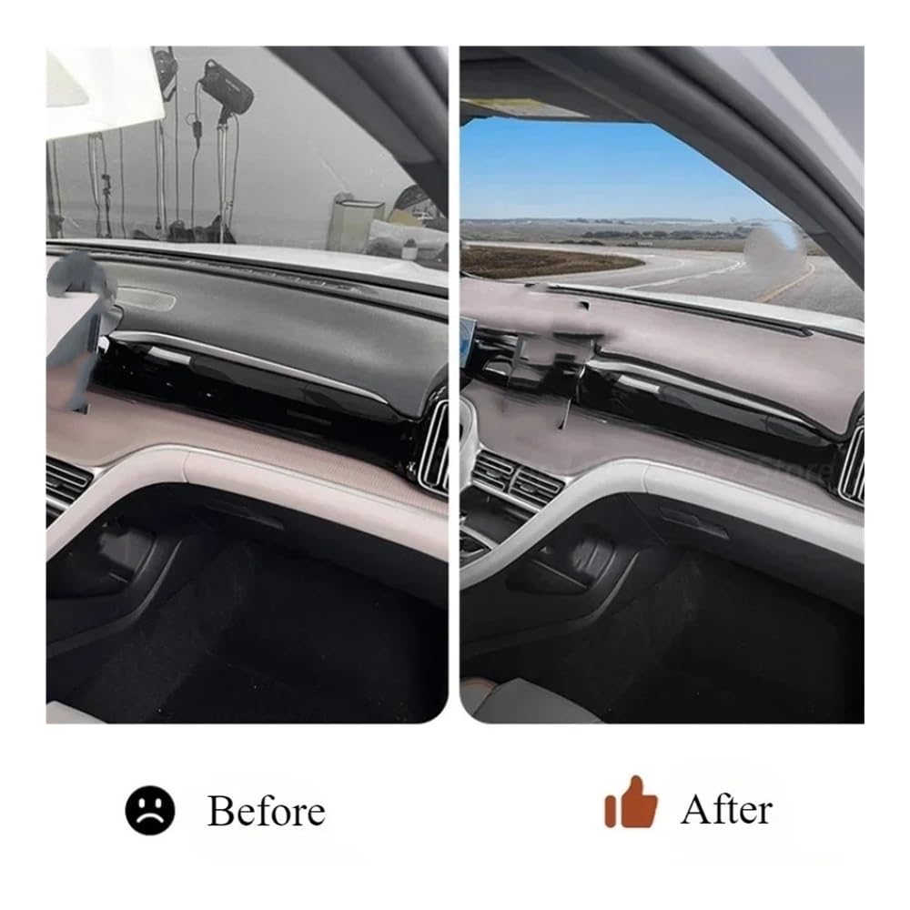 Housse Tableau Bord Voiture pour BYD pour Song Pro pour DMI 2020-2024 | Pour BYD Pour SONG PRO Pour DMI 2020-2024 Tableau Bord Voiture Tapis Sombre Rabat Fourrure Console Centrale Pad