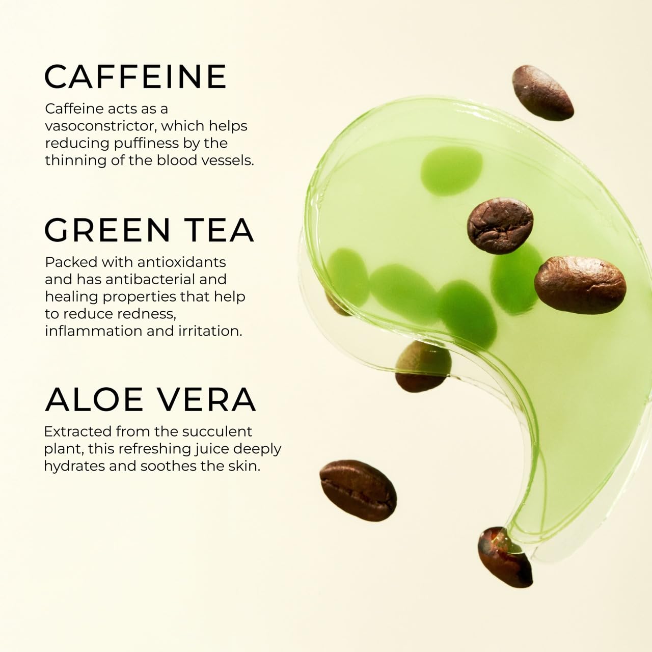 Yepoda The Depuff Eyespresso, Depuffing Caffeine & Green Tea Eye Patches, Reduce Puffiness & Rejuvenates Tired Under Eye Area, Vegan Korean Eyepatches for All Skin Types, 60 pcs / 90 g (3.17 OZ.) - Image 4