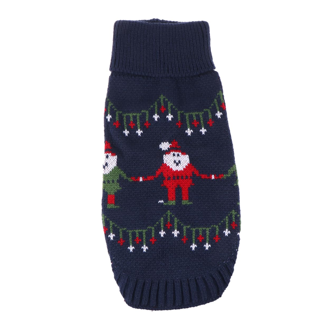 Housoutil 3pièces Pull Tricot pour Chien Manteau Turtleneck De Noël Doux Et pour Animaux Vêtements Hiver pour Chiens Bleu