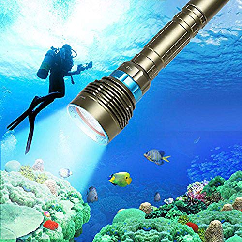 Lampe torche de plongée sous-marine BOLLAER éclairage puissant 18000 LM contre l'obscurité