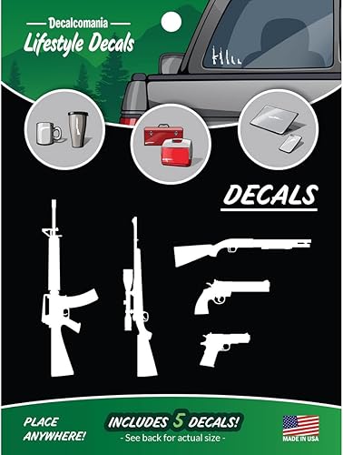 Miniatura 8 de Decalcomania - Calcomanía de collage de ciervos de caza, ciervos, calcomanías para ventana de camión, calcomanías de caza blancas fabricadas en