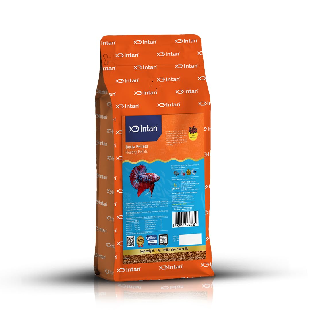 See full amazon price history chart for Growel Intan Betta Pellets (1mm Floating) | 1Kg - Highly Nutritious Ornamental Fish Food for Betta Siamese Fighters, Crown Tail, Longfin, Big Eared & Koi Fighter Growel Intan Betta Pellets (1mm Floating) | 1Kg - Highly Nutritious Ornamental Fish Food for Betta Siamese Fighters, Crown Tail, Longfin, Big Eared & Koi Fighter (B0CFB3J3Q5) Amazon Price History, Amazon Price Tracker
