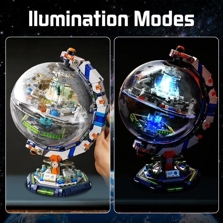 Amazon.com: Space Station Globe Building Set for Adults- 1793 Pcs