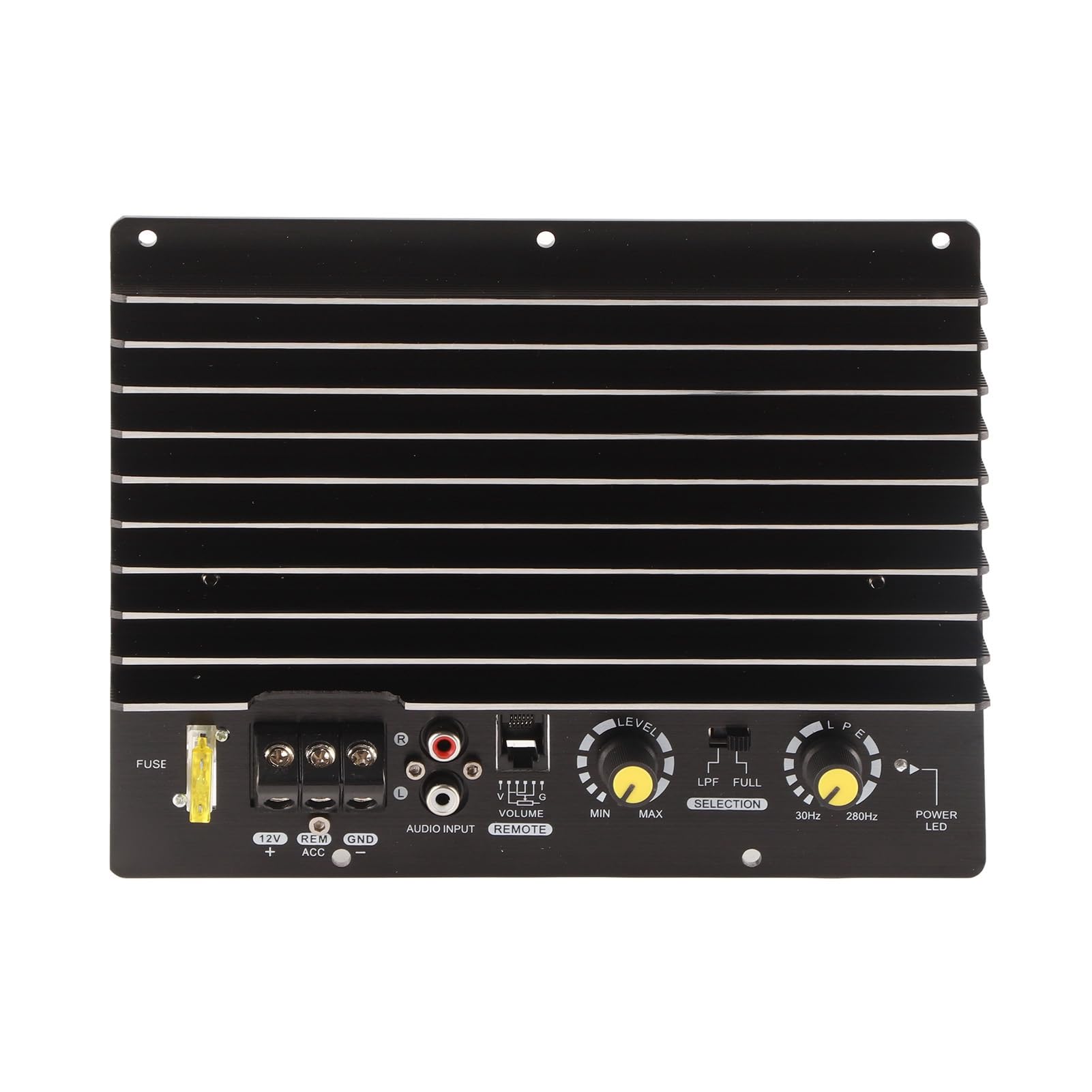 Keenso Auto Subwoofer Board di Bass Auto 1000W in Lega di Alluminio Ad Aluminazione Ad Alte Prestazioni per Amplificatore per gli Altoparlanti per 12v, Offre Intrattenimento Meraviglioso, la