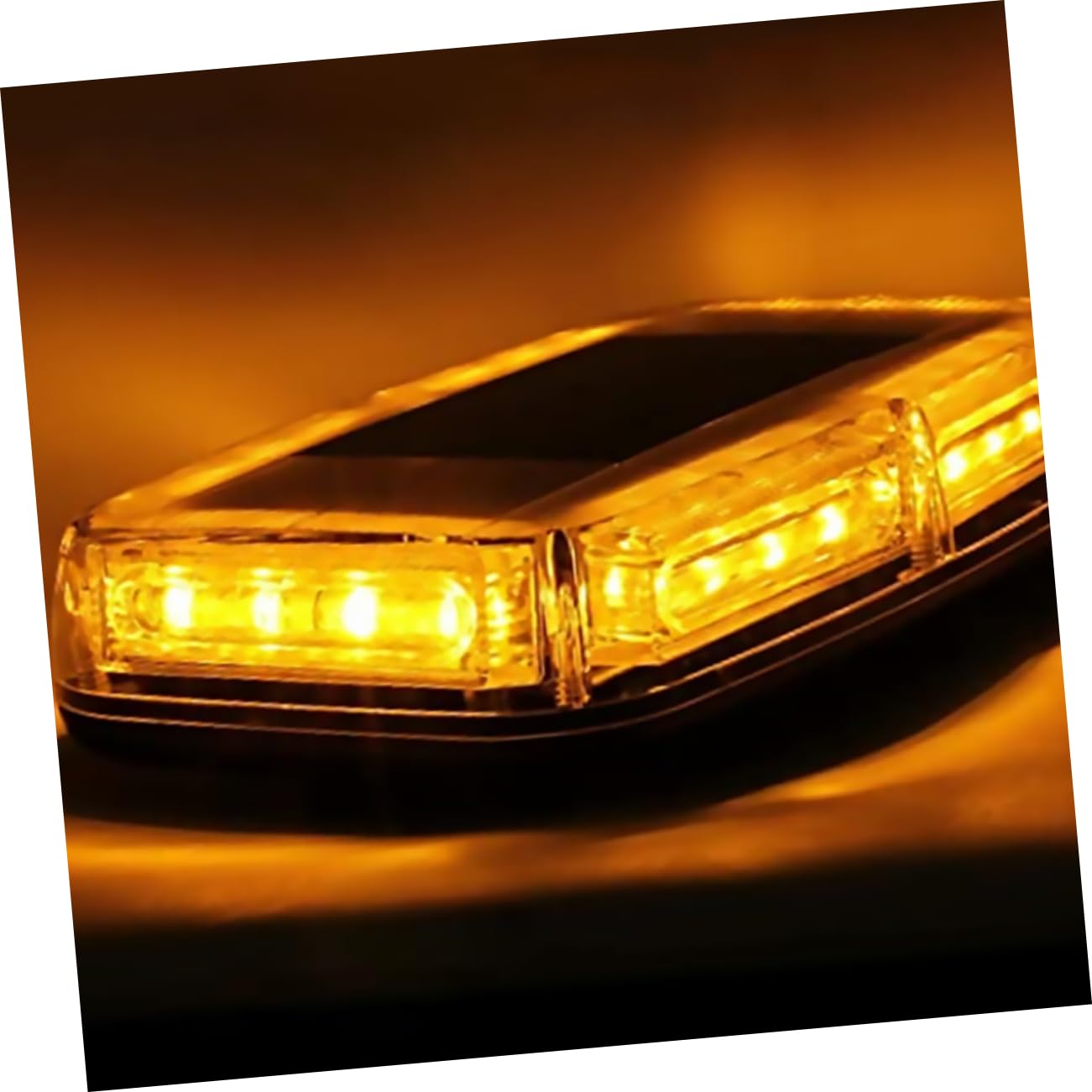 Amosfun Luz de Emergencia LED para Coche LED Ultrabrillante con Intermitentes Resistente al Agua y Polvo Luz de Advertencia Magnética para Vehículos y Asistencia Carretera