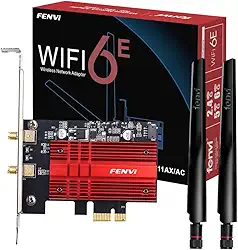 Placa de rede WiFi 6E AX210 PCI-E WiFi BT5.3 160MHz Tri-Band expande WiFi para 6GHz/5GHz/2,4GHz 5400Mbps Gigabit AX210ngw Desktop PC PCIe adaptador sem fio WiFi 6E 802.11ac ax MU-MIMO para Windows