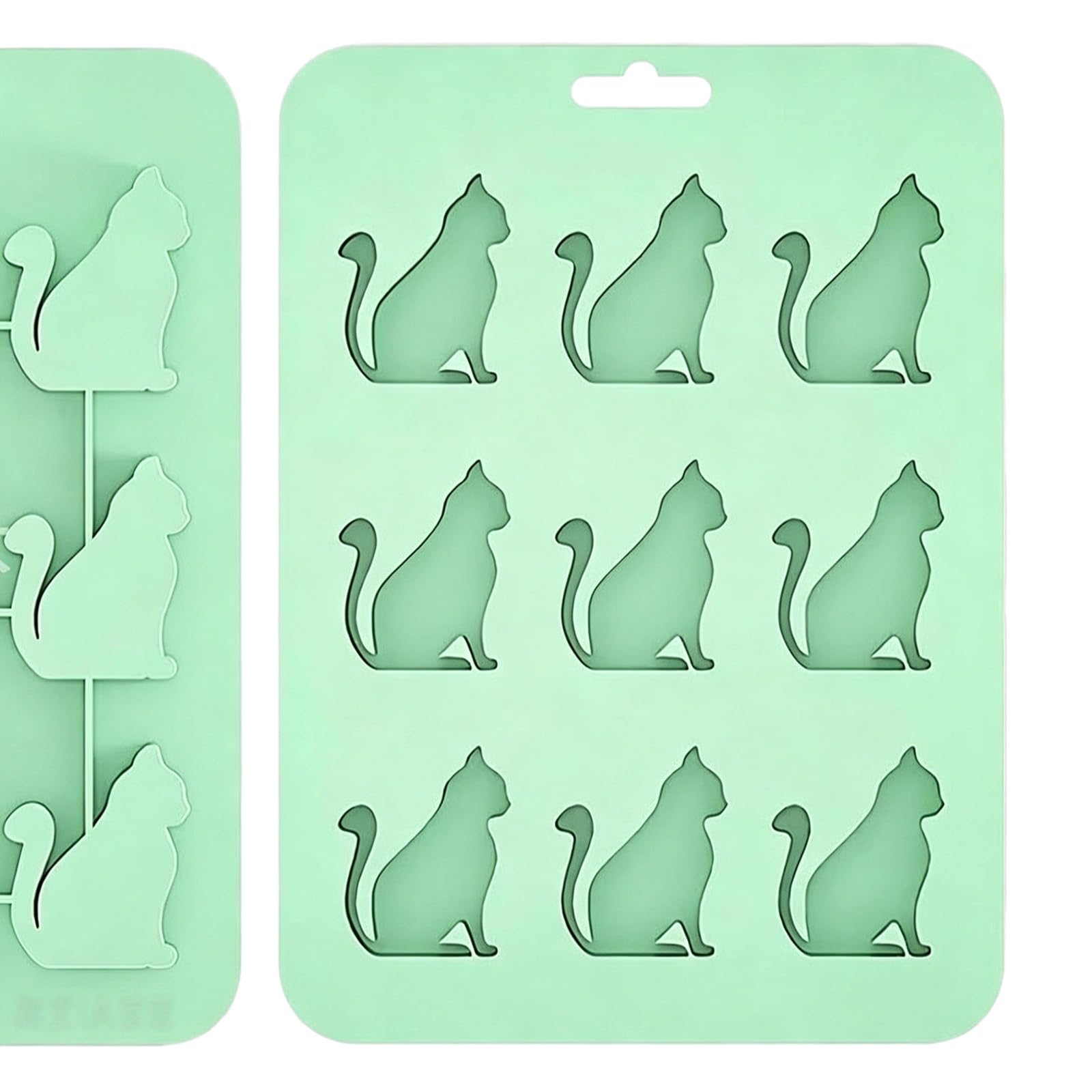 Pangboer Green Easy Release Shaping Tray, Silicone Nine-Cavity Mold For Detailed Ice Forms, Dessert Decorating, Hobby Making Molding Tray Daily Household Use