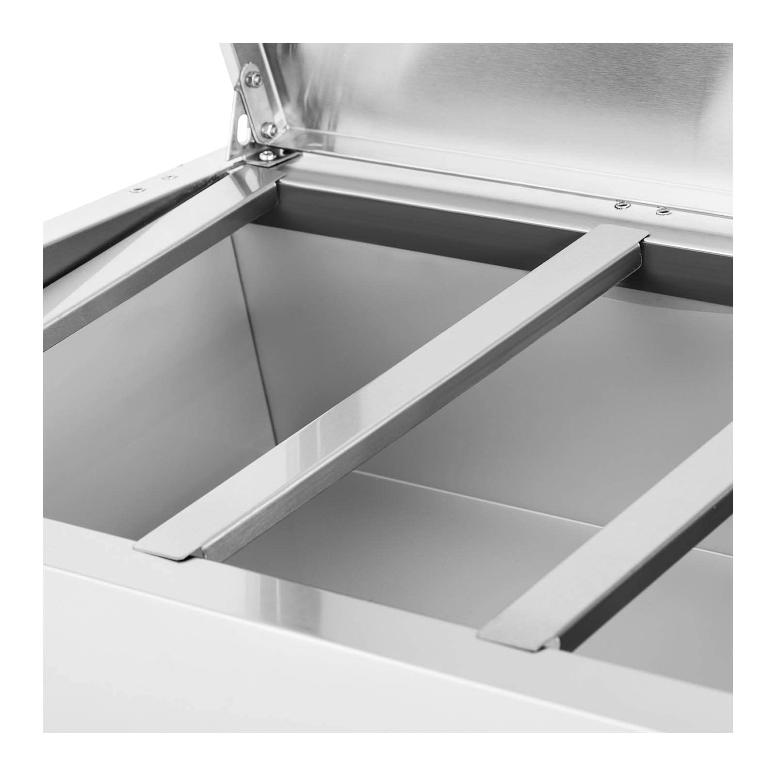 Royal Catering Vitrina refrigerada para contenedores GN 1/3 y 1/4