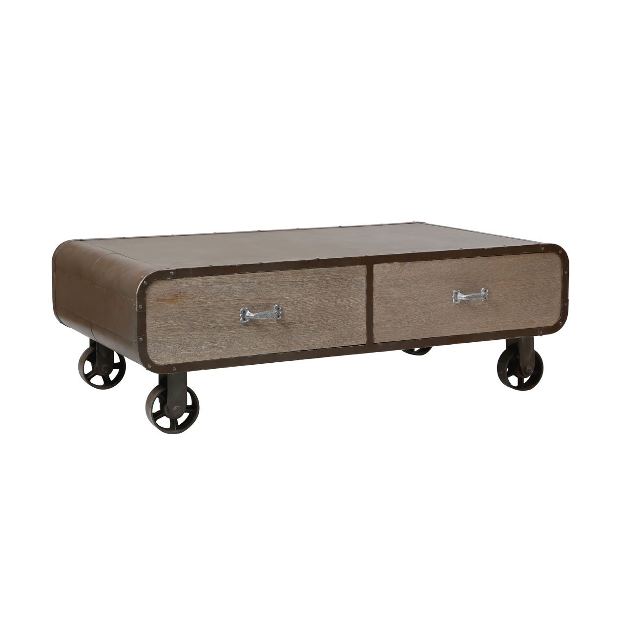 Premier Housewares Village Loft Coffee Table, Wood, Natural