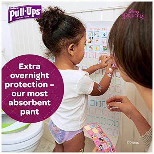 PullUps NightTime, 3T4T (3240 lb.), 44 Ct. (Pack of 2), Potty Training Pants for Girls