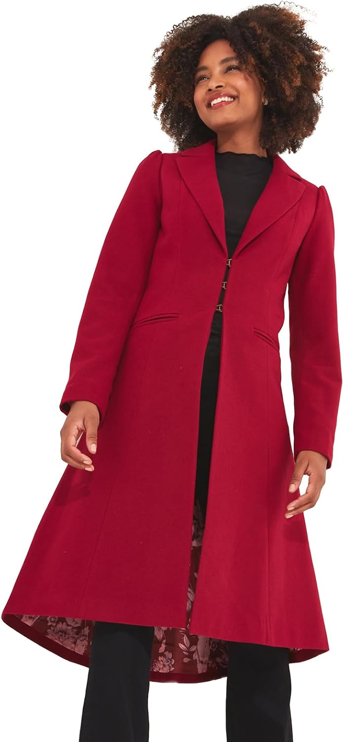Joe Browns Women’s Vintage Peplum Hem Classic Wool Coat