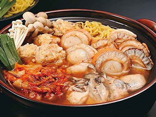 Amazon 海鮮キムチ鍋セット ボイル帆立 むき牡蠣 すり身 きむち鍋 締めはラーメンで 白菜キムチと北の海で獲れた魚介類のダブルスープのお鍋 吉粋 Kissui 貝類 通販