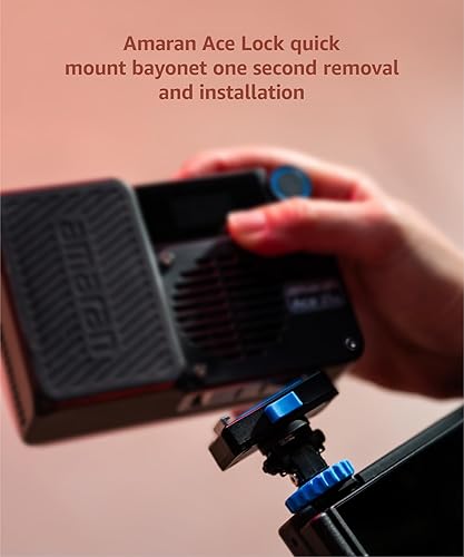 Miniatura 4 de amaran Ace - Luz de video 25c, luz portátil RGB de 25 W para fotografía, luces de video en cámara CRITLCI 95+, CCT 2,300K-10,000K, luz de vlog