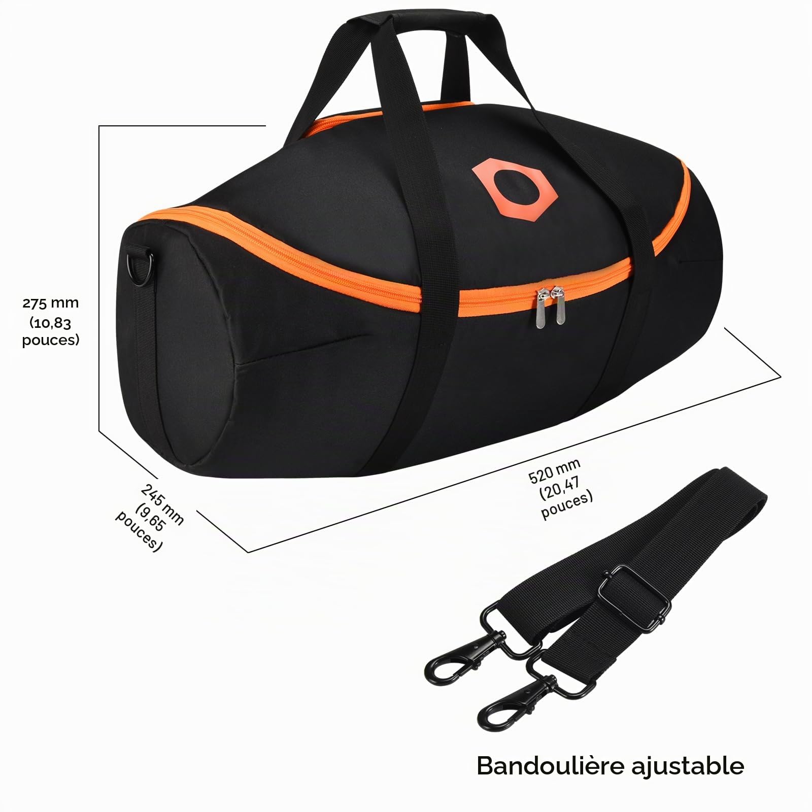 Étui de Protection Voyage Housse de Transport Sac Bandoulière Sac Fourre-Tout pour JBL Boombox 4 Enceinte Bluetooth Portable,Poche de Rangement pour JBL Boombox 4 Cordon et Accessoires