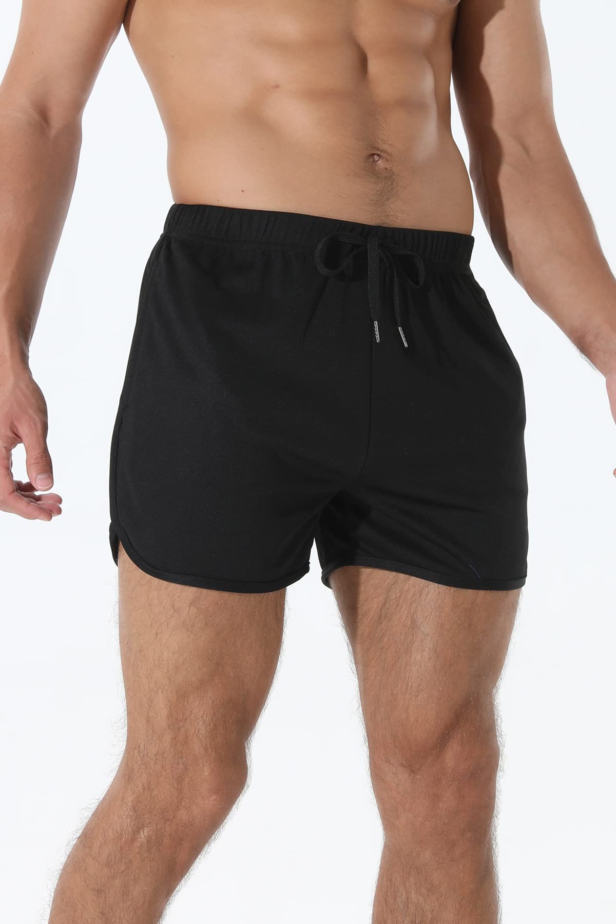 Adigaber Szorty sportowe, męskie, szybkoschnące, krótkie spodnie z kieszenią, fitness, trening outdoorowy, spodnie sportowe z elastyczną talią