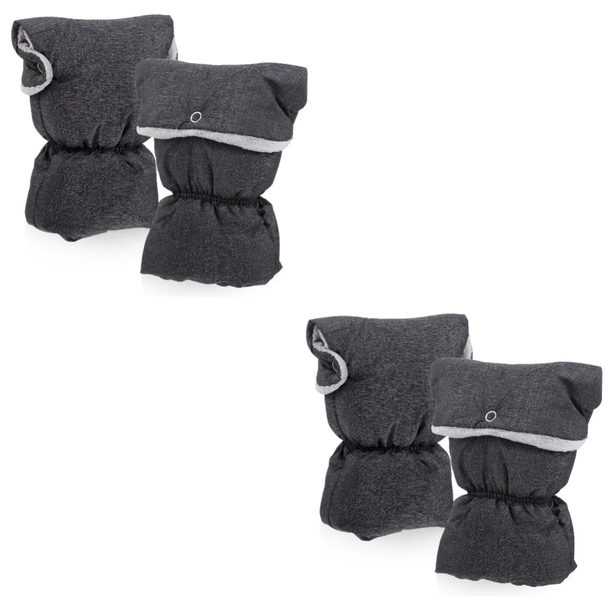 ibasenice 2paires De Poussette Universels Fleece Moufles Anti-Froid pour Hiver Accessoire Pratique pour Poussettes Et Confort Optimal Et