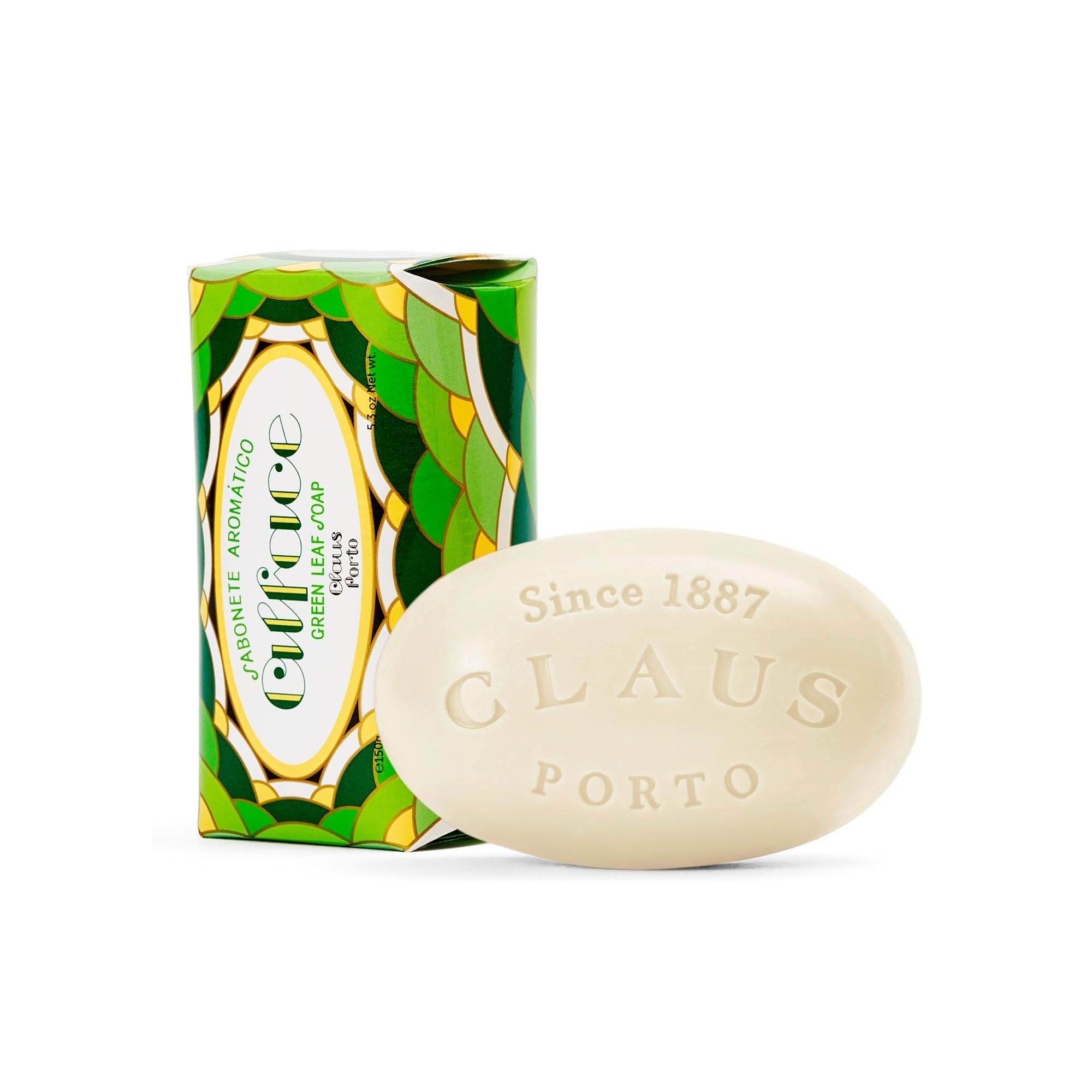 Claus Porto Alface Almond Oil Bath Soap for Unisex - 5.3 oz Bar Soap