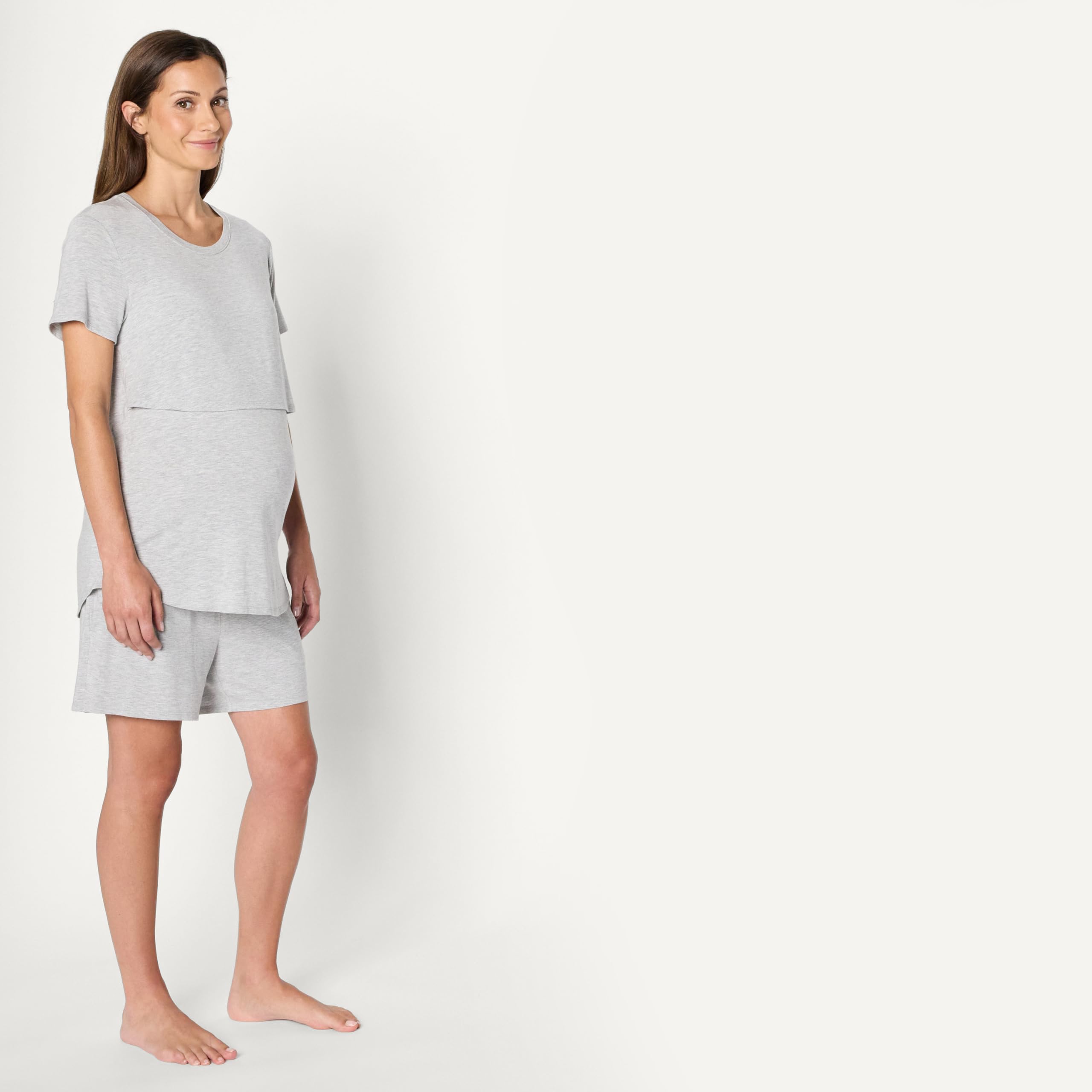 Amazon Essentials Mujer Pijama de Maternidad y Lactancia de Modal Suave
