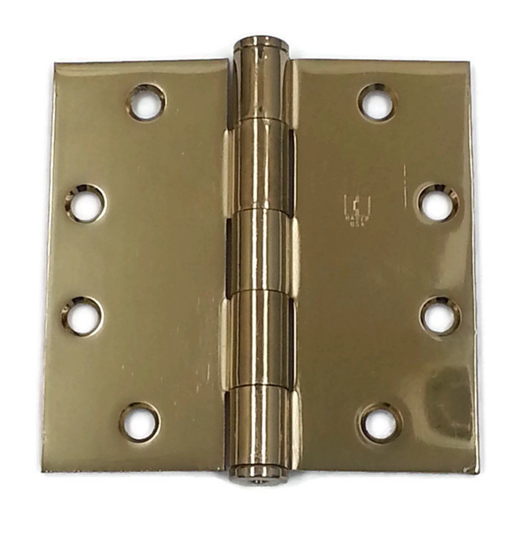 Hager Full Mortise Steel Hinge 1279 4.5 x 4.5 US3/632 (Polished Brass