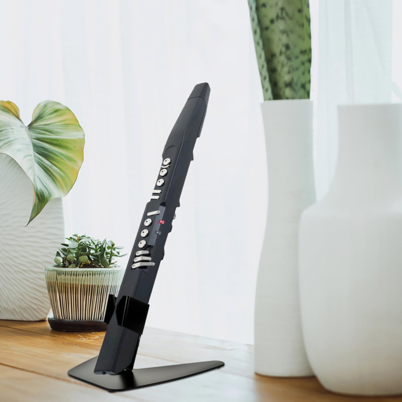 SUPVOX Soporte Bordes Suaves y Diseño Delicado de Hierro Negro para Instrumentos de Viento Digitales Adecuado para Almacenamiento y Uso Hogar