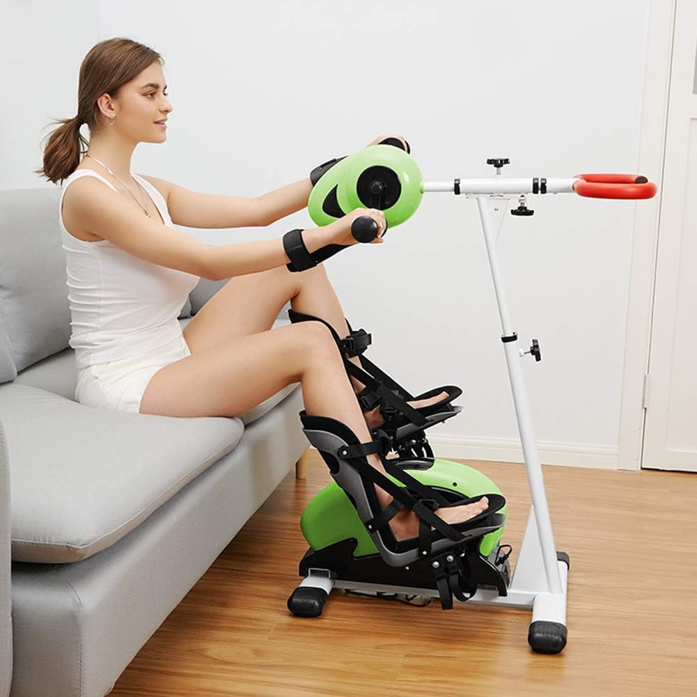 Pedal Exerciser Electronic Physical Therapy Rehabilitation Stationary Fitness Bike, Arm and Leg Exerciser Machine for Handicap Disabled Stroke Home Physiotherapy Fitness Exercise B