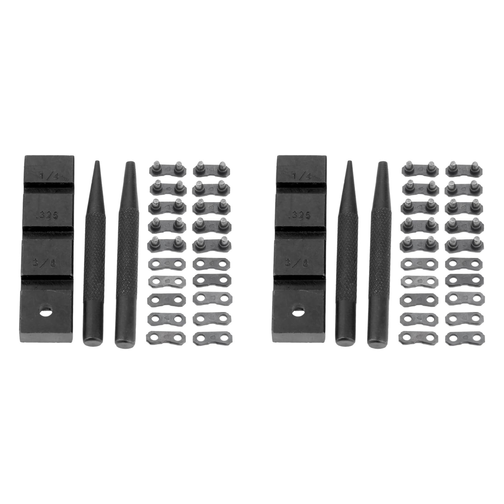Jnchdghwa 6PCS Pocket Chainsaw Breaker Chain Saw Repairing Mending Tool Set with 20 Sets 0.325in Chainsaw Chain Joiner Link Repair