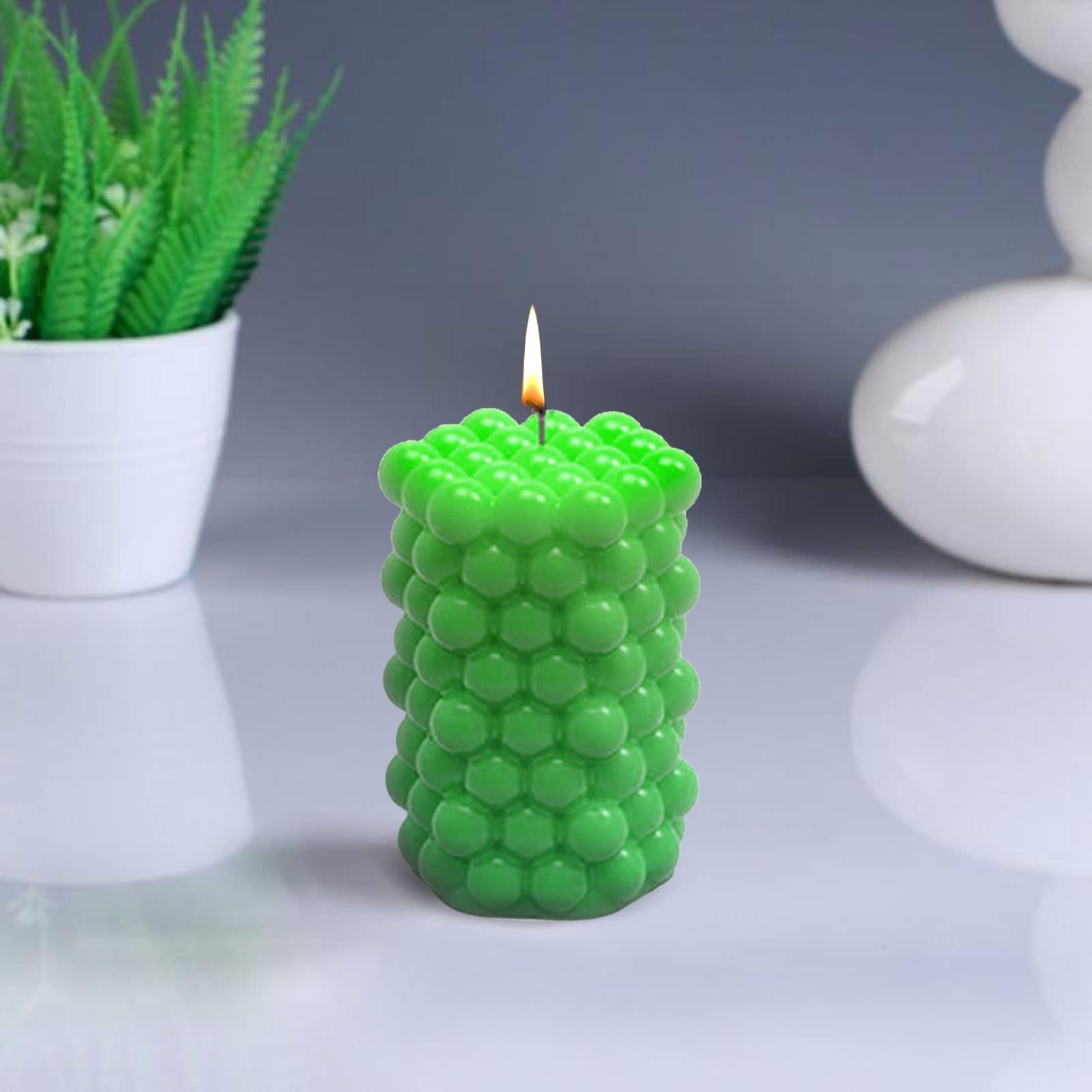 Stampi Candele Silicone 4 Pezzi - Forme 3D Per Candele Fai Da Te - Foto 7