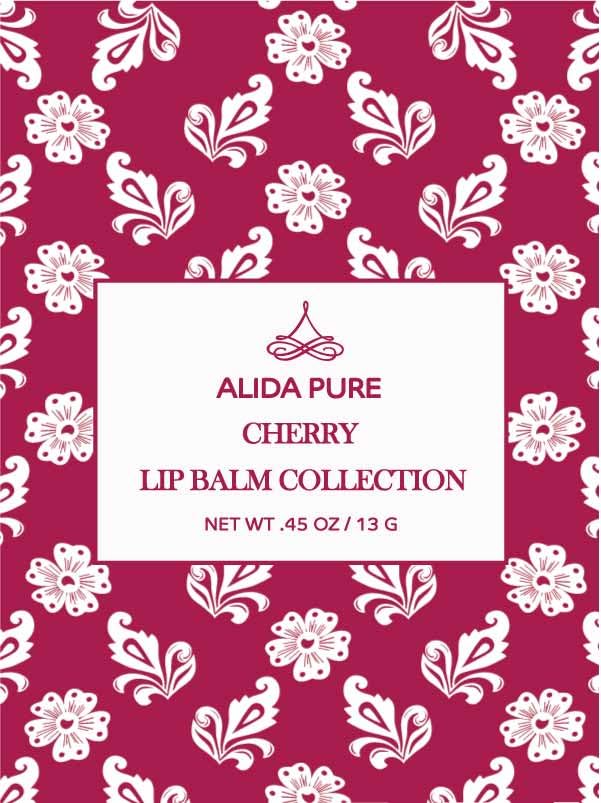 Miniatura 6 de ALIDA PURE Colección de bálsamo labial de cereza, juego vegano, sin cera de abejas, con aceite orgánico de jojoba y aguacate, vitamina E, hidratante