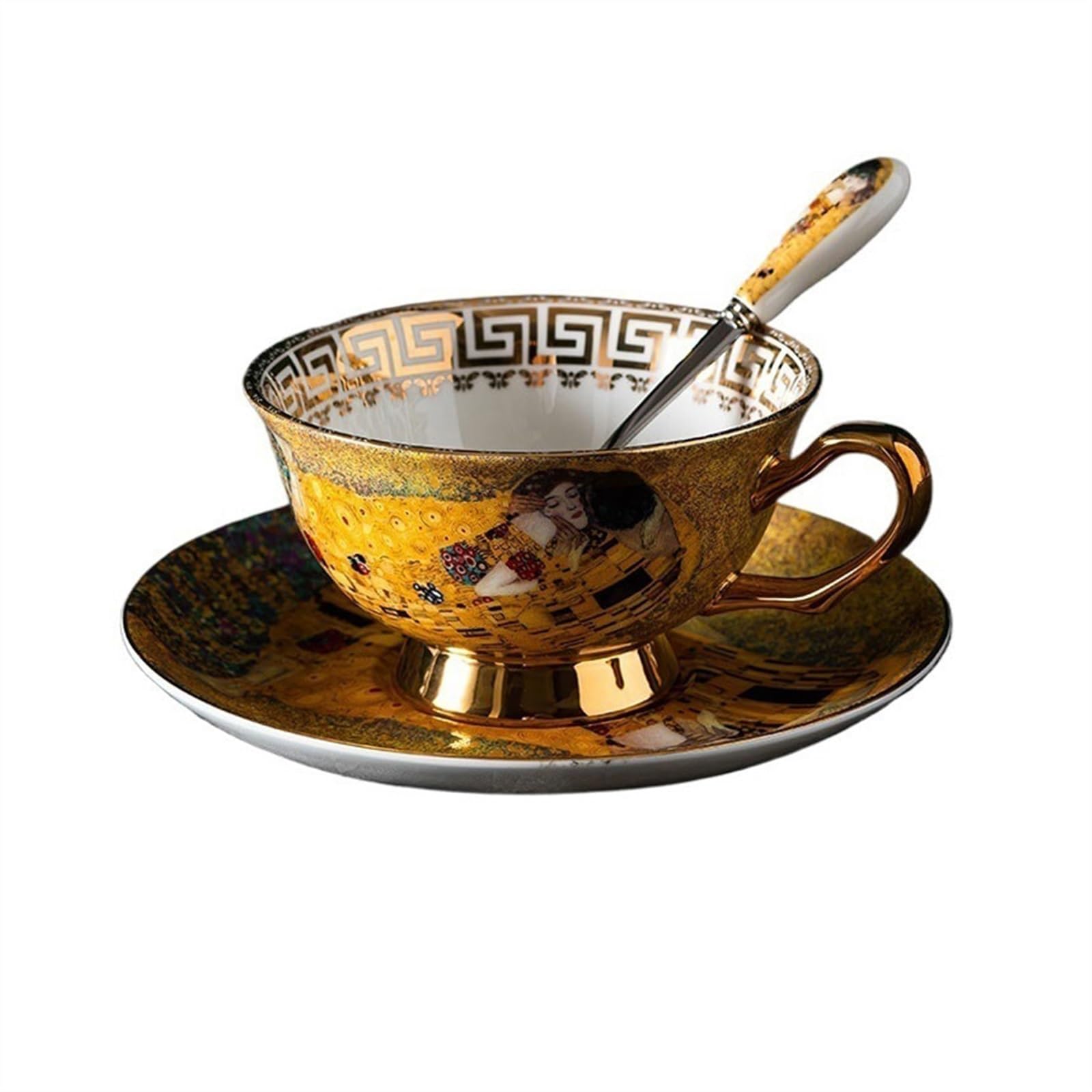 Tasse Tasses Service à thé européen ensemble de tasses café en porcelaine d'os haute qualité rétro Senior britannique après-midi léger luxe