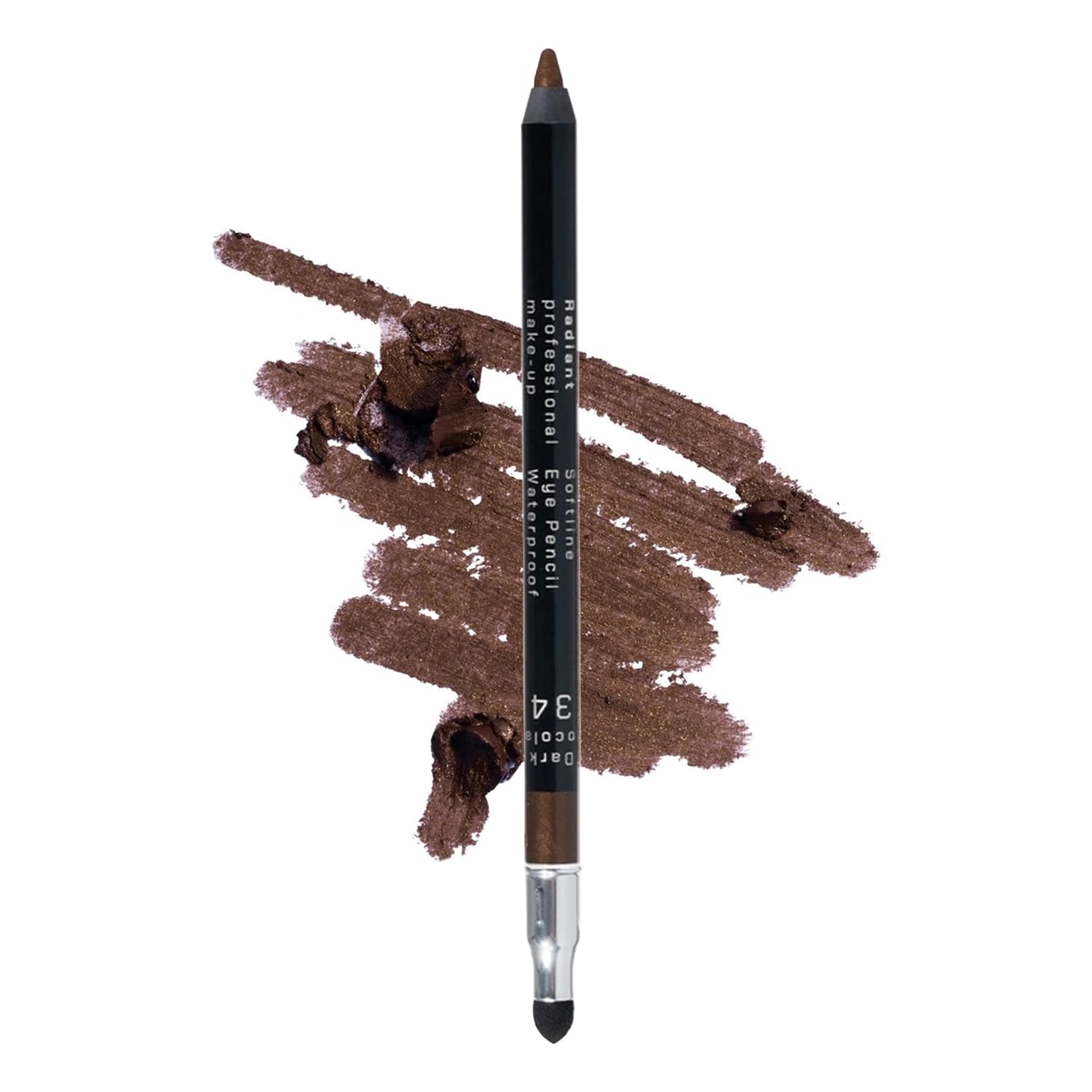Radiant Professional Waterproof Eyeliner Pencil, 34 Dark Chocolate