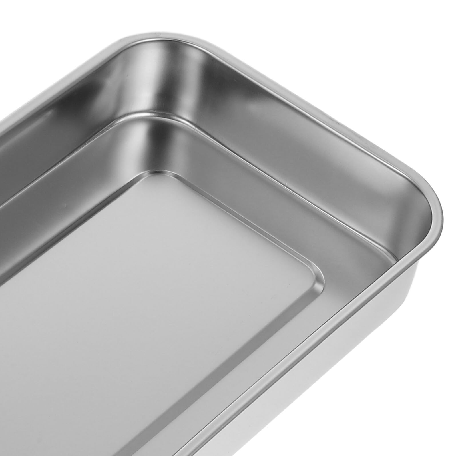 Healifty Plat INOX Boîte de Carrée avec Couvercle en Acier Inoxydable Argenté, Résistant la Rouille L’Usure pour Usage en Stérilisateurs D’onglerie
