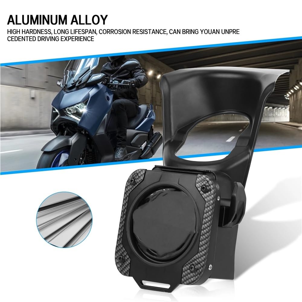 Soporte Vasos Motocicleta Portavasos De Aleación Aluminio para Motocicleta, Especial para Botella Agua Y Bebidas con Base para XMAX300