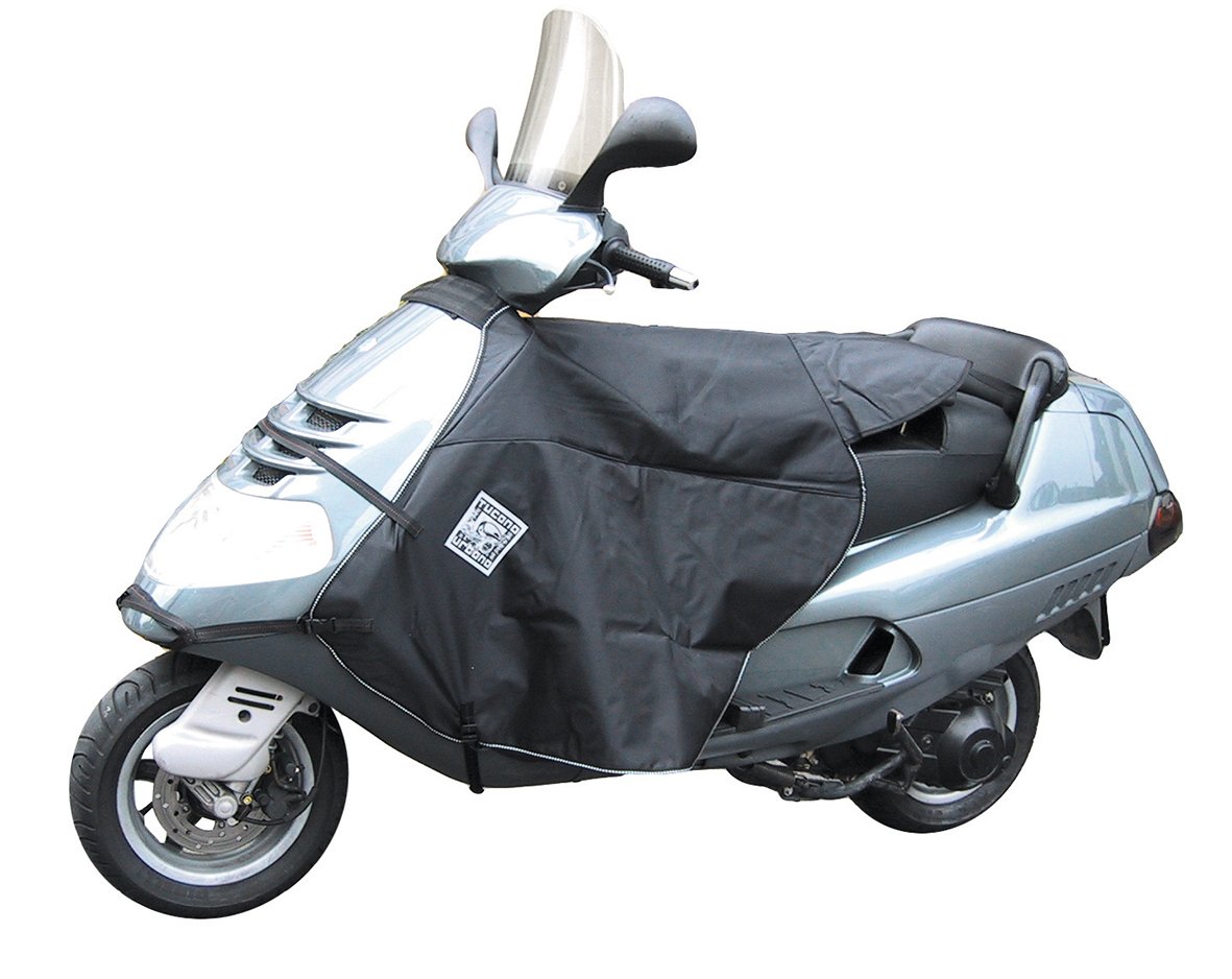 Termoscud Tucano Urbano Nero - Coprigambe Per Scooter, Poliestere, Made In Italy